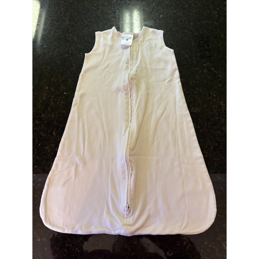 Halo Sleep Sack Wearable Blanket Sz S NB-6m Cotton Cream Color Zippered Sleeper